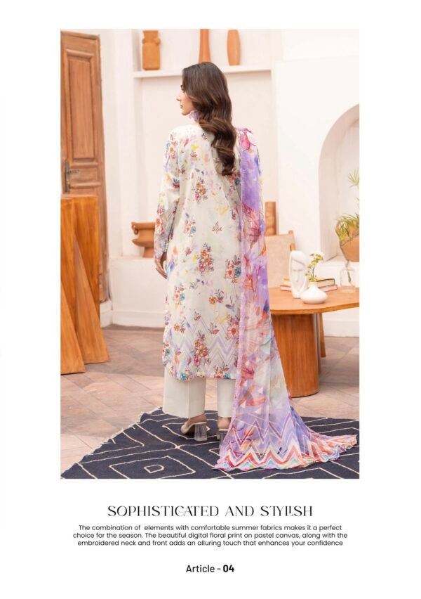 Rang Pasand by Gull Jee - PREMIUM 3 PC UNSTITCHED EMBROIDERED COLLECTION VOL-19 | EDIT 25 - A04 - Image 2