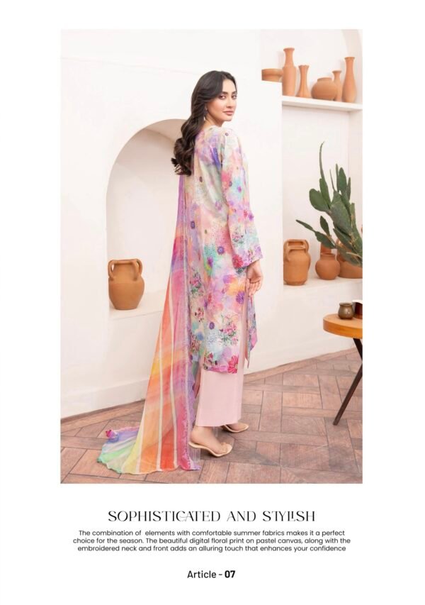 Rang Pasand by Gull Jee - PREMIUM 3 PC UNSTITCHED EMBROIDERED COLLECTION VOL-19 | EDIT 25 - A07 - Image 2