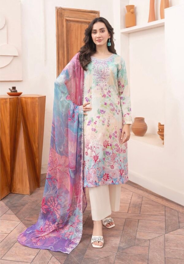 Rang Pasand by Gull Jee - PREMIUM 3 PC UNSTITCHED EMBROIDERED COLLECTION VOL-19 | EDIT 25 - A08