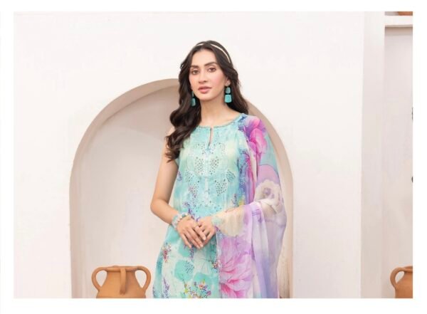 Rang Pasand by Gull Jee - PREMIUM 3 PC UNSTITCHED EMBROIDERED COLLECTION VOL-19 | EDIT 25 - A09 - Image 3