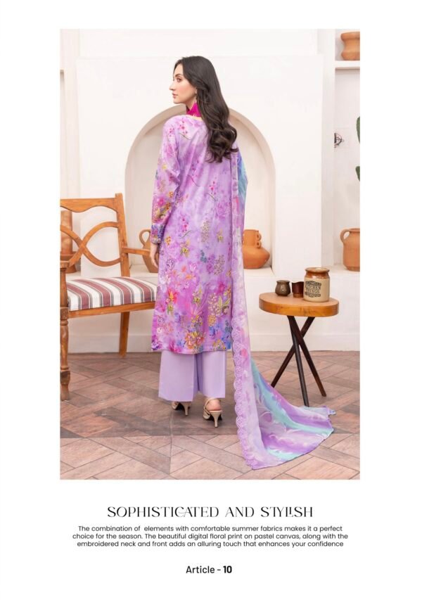Rang Pasand by Gull Jee - PREMIUM 3 PC UNSTITCHED EMBROIDERED COLLECTION VOL-19 | EDIT 25 - A10 - Image 2