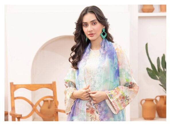 Rang Pasand by Gull Jee - PREMIUM 3 PC UNSTITCHED EMBROIDERED COLLECTION VOL-19 | EDIT 25 - A12 - Image 3