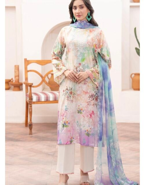 Rang Pasand by Gull Jee - PREMIUM 3 PC UNSTITCHED EMBROIDERED COLLECTION VOL-19 | EDIT 25 - A12