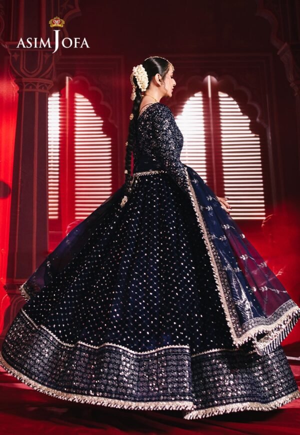 Asim Jofa Unstitched 2 Piece Luxury Velvet Embroidered Formal Dress Edition – AJMV-03 - Image 4