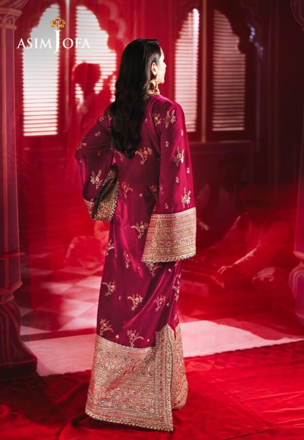 Asim Jofa Unstitched 2 Piece Luxury Velvet Embroidered Formal Dress Edition – AJMV-06 - Image 2