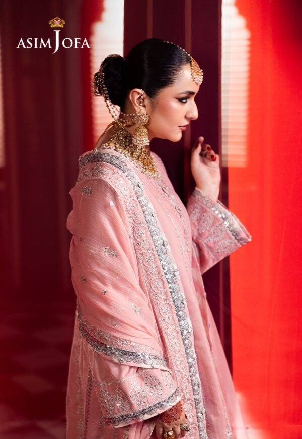 Asim Jofa Unstitched 3 Piece Luxury Velvet Embroidered Formal Dress Edition – AJMV-12 - Image 8