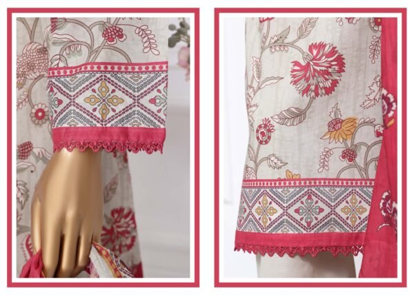 Sadabahar Stitched 3 Piece Printed Lawn Summer Collection 2025- D15 - Image 3