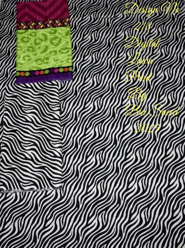 Bin Saeed Unstitched Digital Printed Summer Lawn Collection 2025 - D15 - Image 2