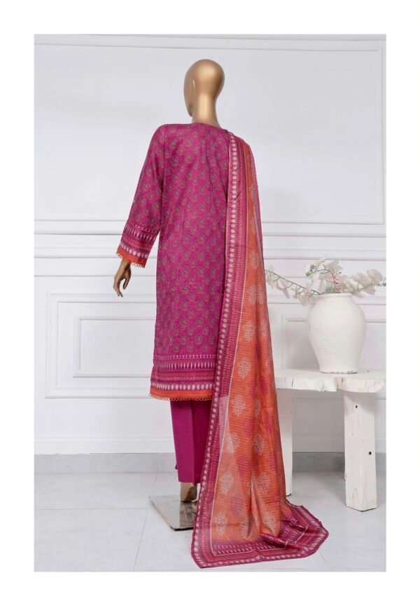 Sadabahar Stitched 3 Piece Printed Lawn Summer Collection 2025- D7 - Image 2