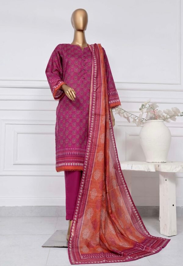 Sadabahar Stitched 3 Piece Printed Lawn Summer Collection 2025- D7