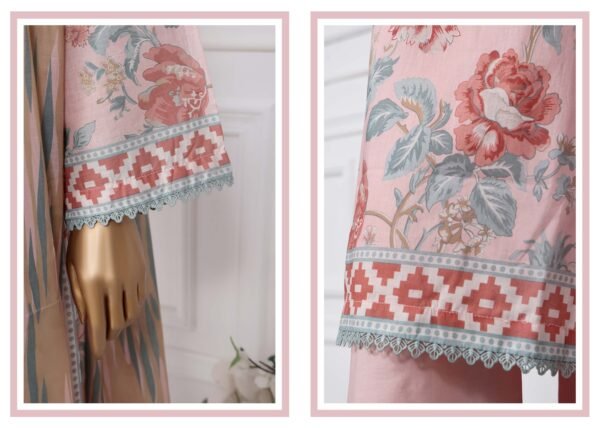 Sadabahar Stitched 3 Piece Printed Lawn Summer Collection 2025- D1 - Image 3