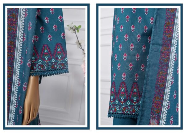 Sadabahar Stitched 3 Piece Printed Lawn Summer Collection 2025- D13 - Image 3