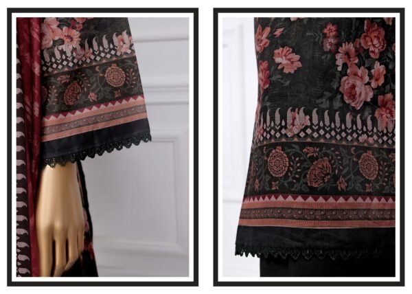 Sadabahar Stitched 3 Piece Printed Lawn Summer Collection 2025- D6 - Image 3