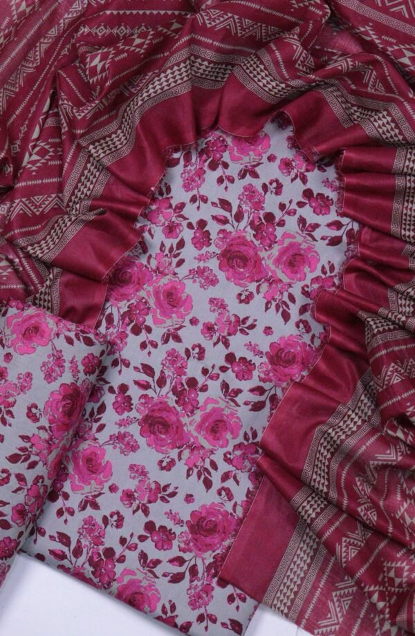 Bin Saeed Unstitched Digital Printed Summer Lawn Collection 2025 - D23