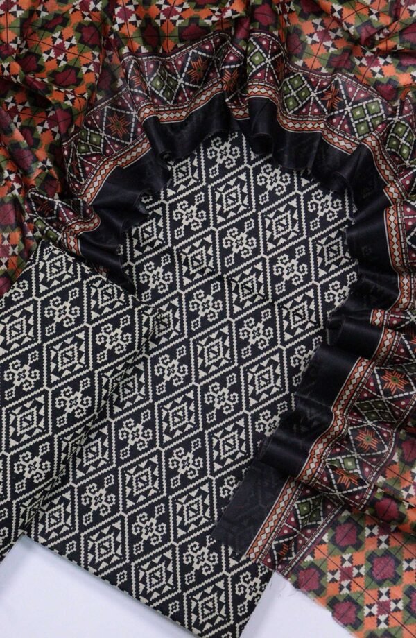 Bin Saeed Unstitched Digital Printed Summer Lawn Collection 2025 - D12