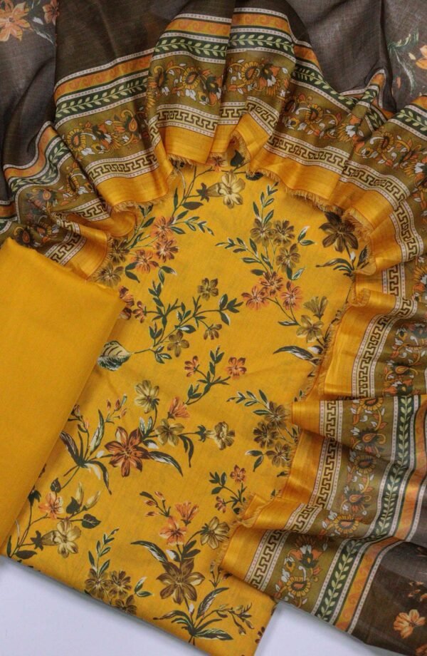 Bin Saeed Unstitched Digital Printed Summer Lawn Collection 2025 - D6