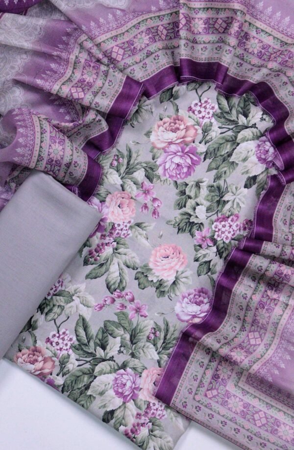 Bin Saeed Unstitched Digital Printed Summer Lawn Collection 2025 - D4