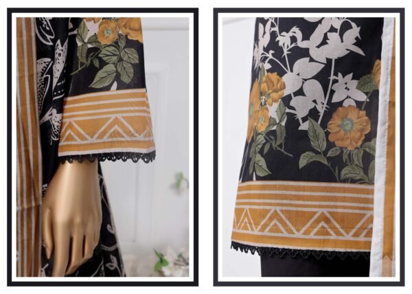 Sadabahar Stitched 3 Piece Printed Lawn Summer Collection 2025- D11 - Image 3