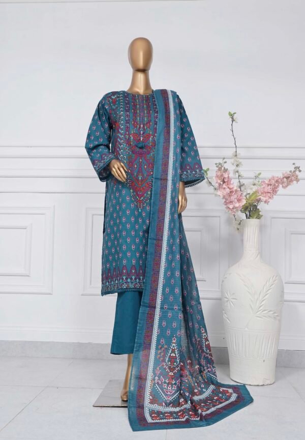 Sadabahar Stitched 3 Piece Printed Lawn Summer Collection 2025- D13