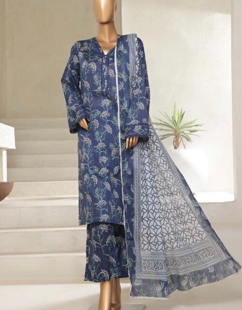 Sadabahar Stitched 3 Piece Printed Lawn Summer Collection 2025- D16