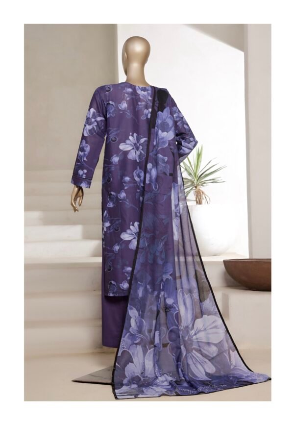 Sadabahar Printed Cotton Lawn Stitched 3 Piece Suit Summer Collection - D2 - Image 2