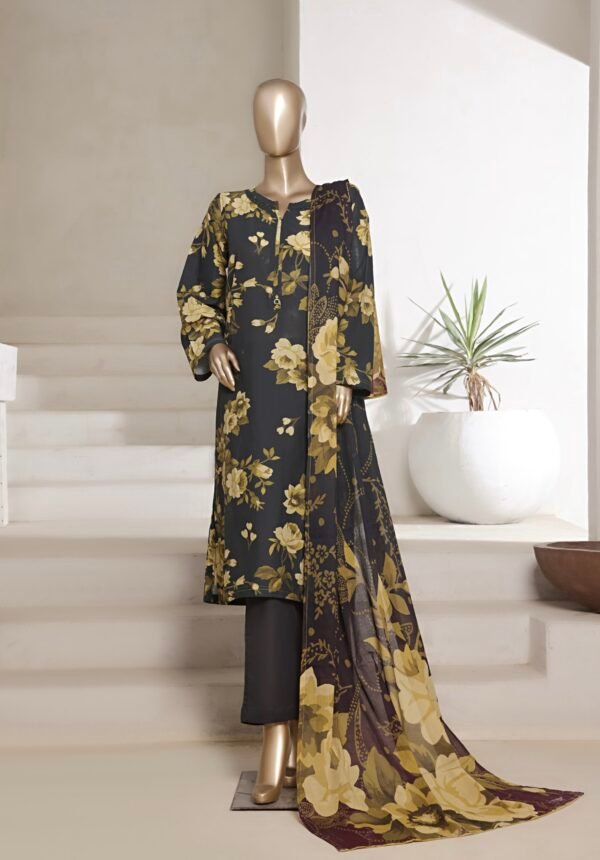 Sadabahar Printed Cotton Lawn Stitched 3 Piece Suit Summer Collection - D3