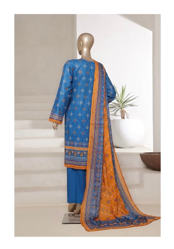 Sadabahar Printed Cotton Lawn Stitched 3 Piece Suit Summer Collection - D4 - Image 2
