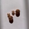 Imported Rose Gold Pearl Cluster Earrings