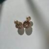 Imported Rose Gold Pearl Cluster Earrings - Image 3