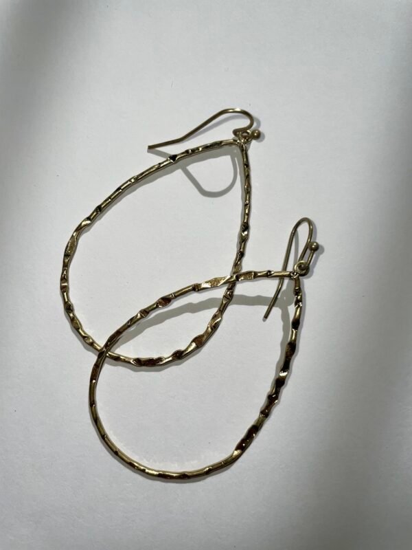Imported Gold Teardrop Dangle Earrings by H&M