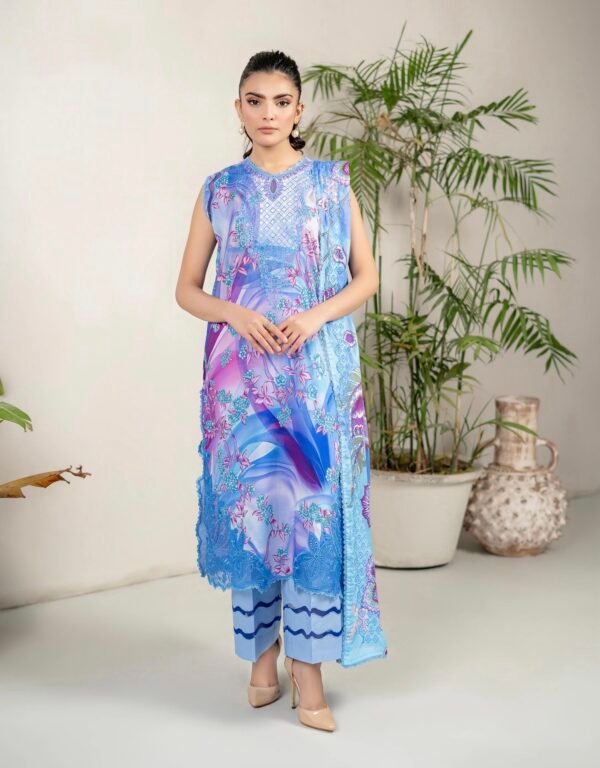PRETTY PETALS by Gull Jee - Unstitched 3 Piece Collection' 25 Vol. 01 - A01