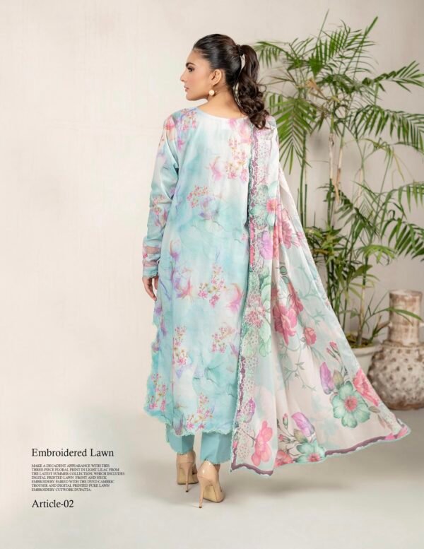 PRETTY PETALS by Gull Jee - Unstitched 3 Piece Collection' 25 Vol. 01 - A02 - Image 2