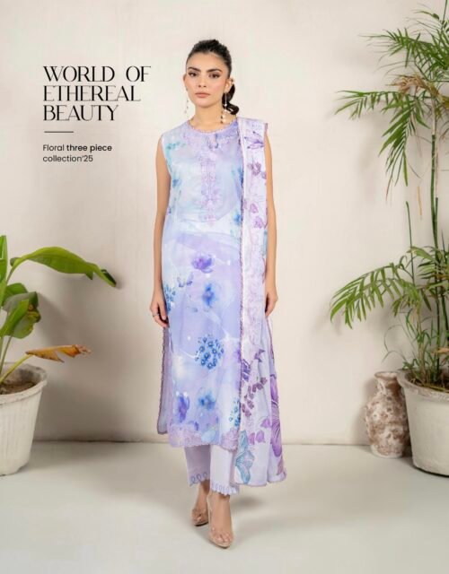 PRETTY PETALS by Gull Jee - Unstitched 3 Piece Collection' 25 Vol. 01 - A03