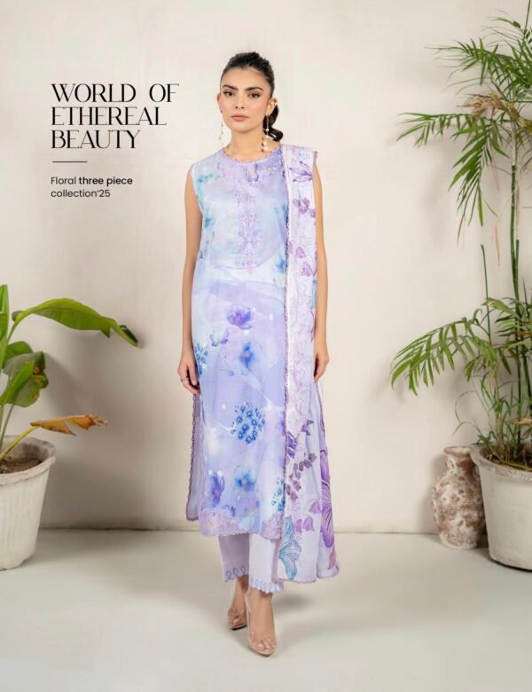 PRETTY PETALS by Gull Jee - Unstitched 3 Piece Collection' 25 Vol. 01 - A03