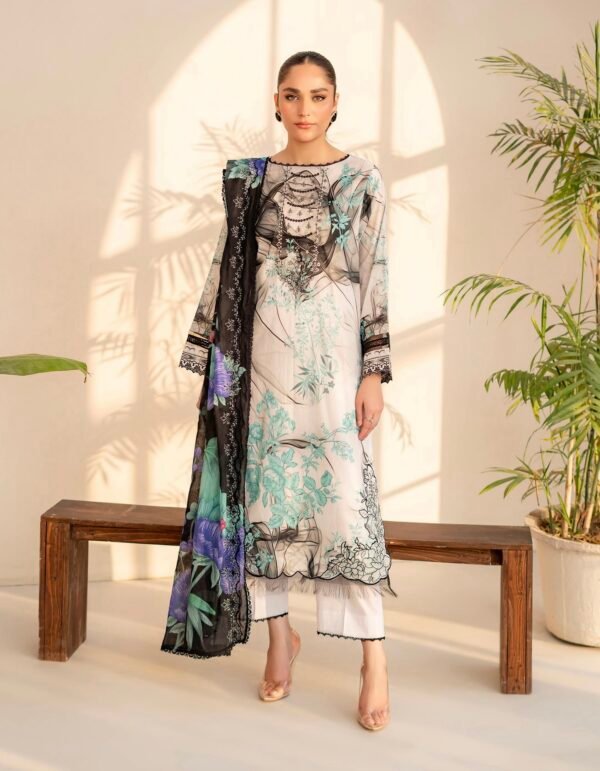 PRETTY PETALS by Gull Jee - Unstitched 3 Piece Collection' 25 Vol. 01 - A04