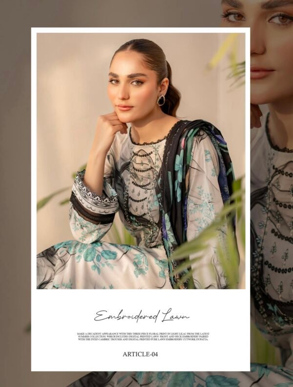 PRETTY PETALS by Gull Jee - Unstitched 3 Piece Collection' 25 Vol. 01 - A04 - Image 3