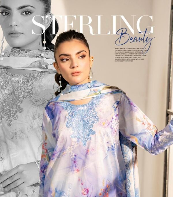 PRETTY PETALS by Gull Jee - Unstitched 3 Piece Collection' 25 Vol. 01 - A05 - Image 3