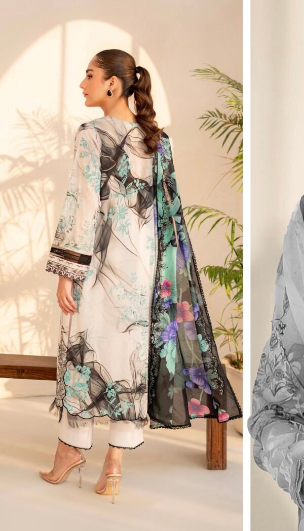 PRETTY PETALS by Gull Jee - Unstitched 3 Piece Collection' 25 Vol. 01 - A04 - Image 2