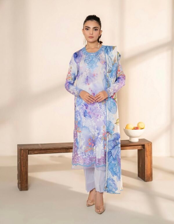 PRETTY PETALS by Gull Jee - Unstitched 3 Piece Collection' 25 Vol. 01 - A05