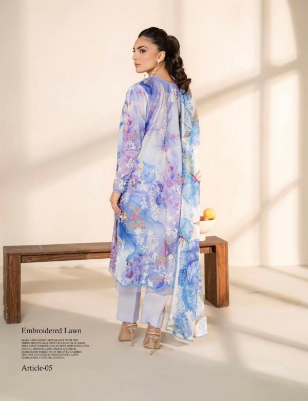 PRETTY PETALS by Gull Jee - Unstitched 3 Piece Collection' 25 Vol. 01 - A05 - Image 2
