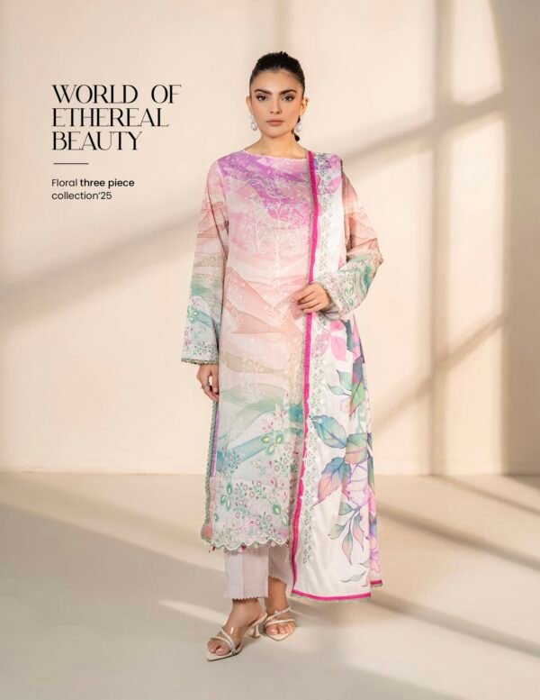 PRETTY PETALS by Gull Jee - Unstitched 3 Piece Collection' 25 Vol. 01 - A06