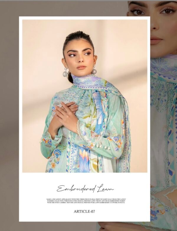 PRETTY PETALS by Gull Jee - Unstitched 3 Piece Collection' 25 Vol. 01 - A07 - Image 3