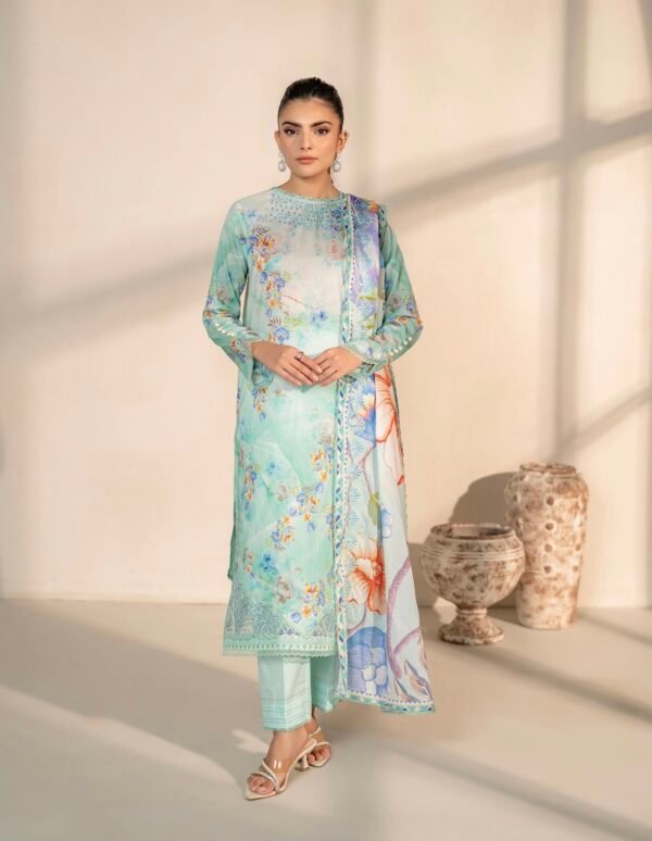 PRETTY PETALS by Gull Jee - Unstitched 3 Piece Collection' 25 Vol. 01 - A07