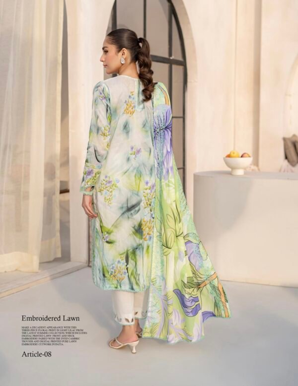 PRETTY PETALS by Gull Jee - Unstitched 3 Piece Collection' 25 Vol. 01 - A08 - Image 2