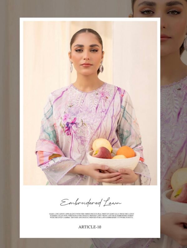 PRETTY PETALS by Gull Jee - Unstitched 3 Piece Collection' 25 Vol. 01 - A10 - Image 3