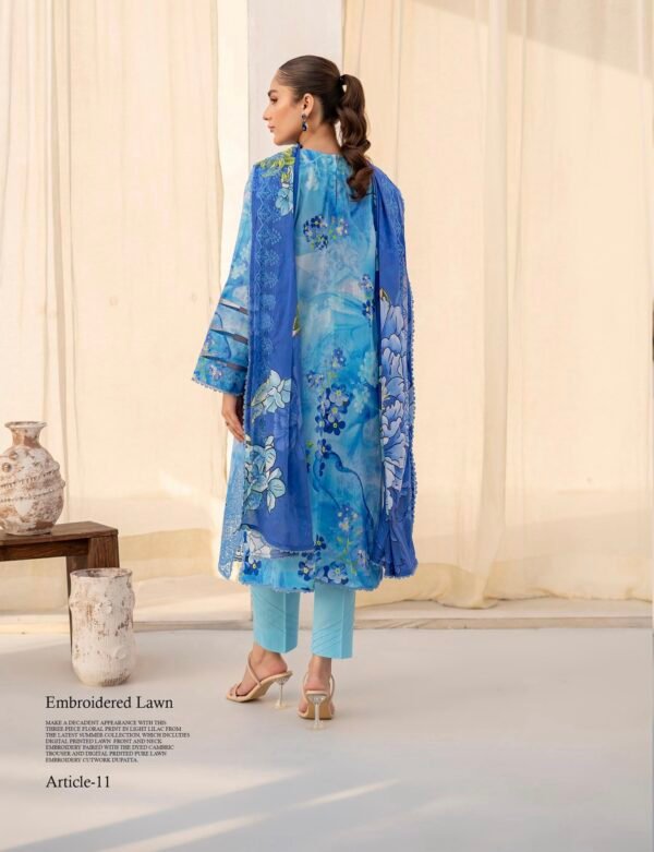 PRETTY PETALS by Gull Jee - Unstitched 3 Piece Collection' 25 Vol. 01 - A11 - Image 2