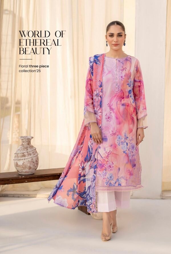 PRETTY PETALS by Gull Jee - Unstitched 3 Piece Collection' 25 Vol. 01 - A12