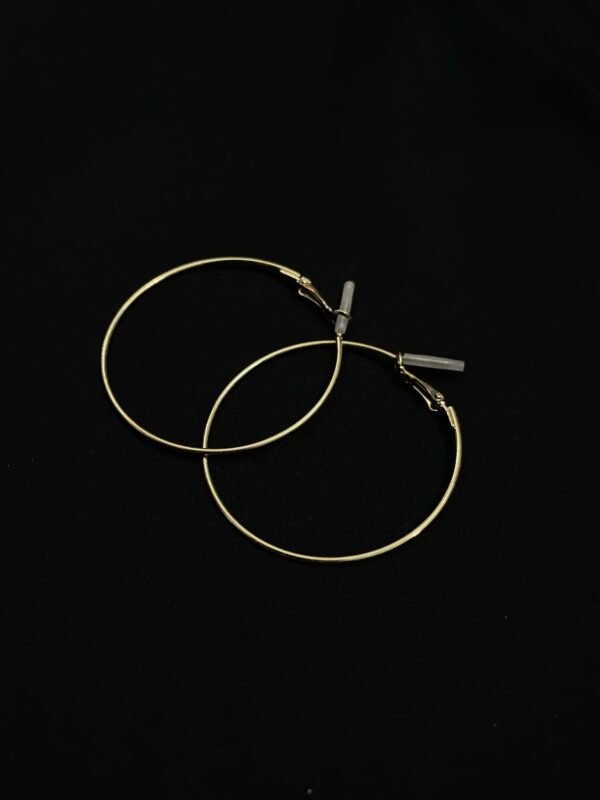 On-Trend Imported Gold Hoop Earrings