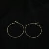 On-Trend Imported Gold Hoop Earrings - Image 2