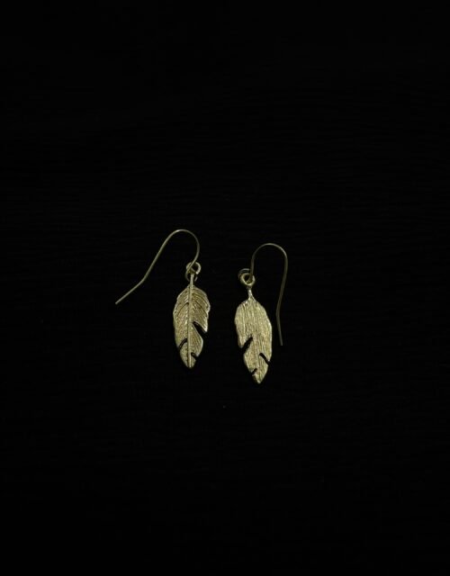 Imported Gold Feather Earrings for Girls & Women